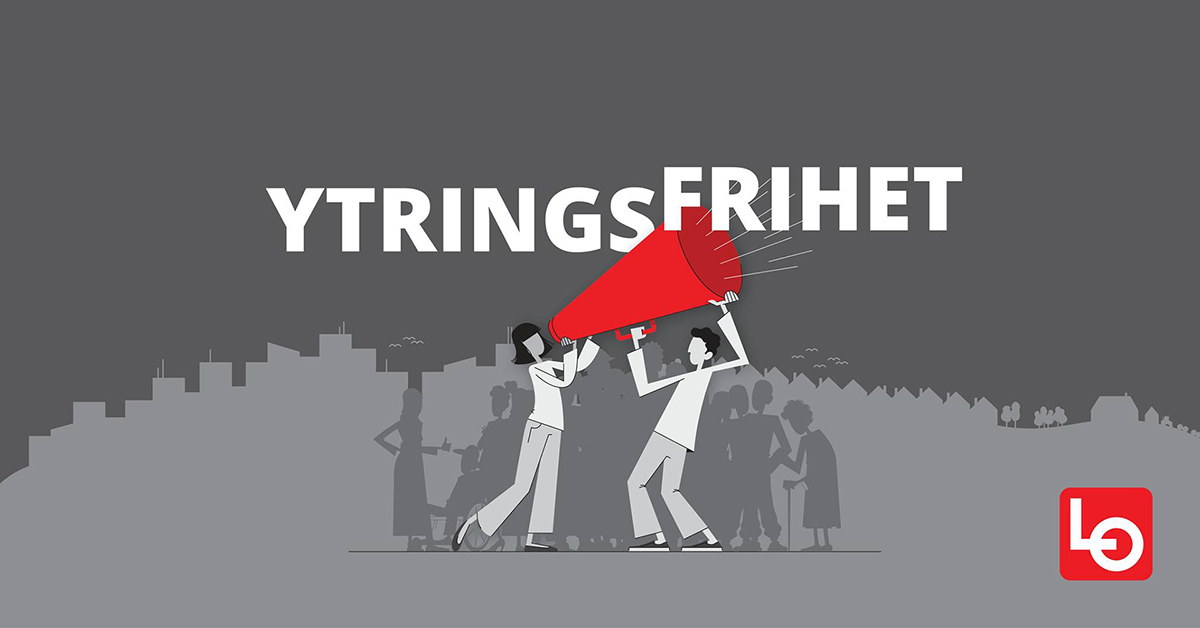 LO Illustrasjon frokostseminar Ytringsfrihet